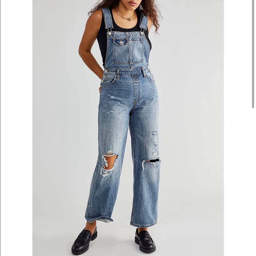 NWT Free People CRVY Overalls